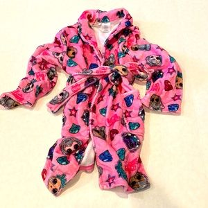 LOL surprise girls pink detailed robe